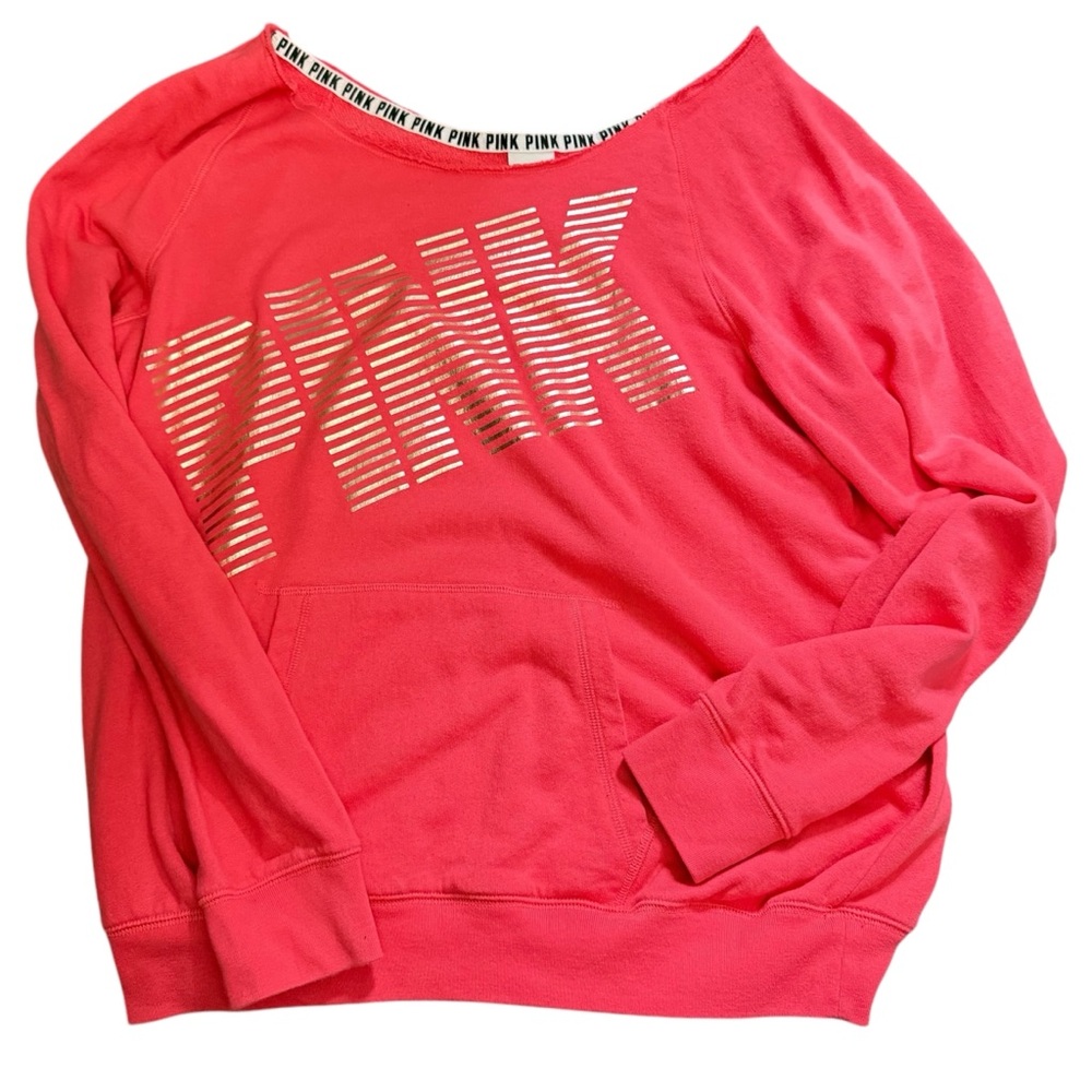 PINK Victoria's Secret Off Shoulder Sweater L